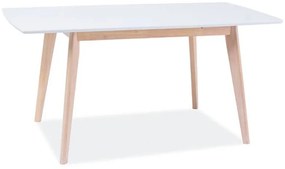 Jedálenský stôl Signal COMBO II biela/dub bielený