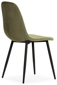 Zelené čalúnené jedálenské stoličky v súprave 4 ks Minka – Marckeric