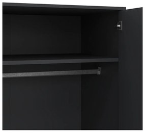 Antracitová šatníková skriňa 99x200 cm Bodo – Tvilum
