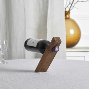 STOJAN NA VÍNO + VÝVRTKA GRAVINO 26,5X5X3 CM HNEDÁ