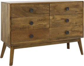 Drevená nízka komoda Espita so šuplíkmi - 114*40*80cm