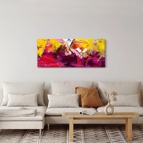 Obraz abstrakcie - maľba (120x50 cm)