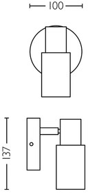 Philips - Bodové svietidlo PALMS 1xE14/25W/230V