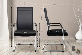 Konferenčná stolička Brenda - Čierna