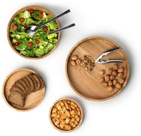 Continenta C4134 - Drevěná miska 25x4,8 cm dub