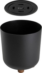 PLASTOVÝ KVETINÁČ TERRA 19,5X21 CM ČIERNA