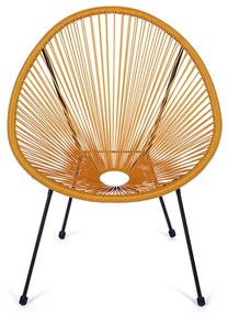 Žlté kovové/plastové záhradné kreslo Avocado Comfort – Bonami Selection