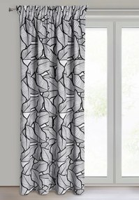 ZÁVES NA PÁSKE ROMI 140X270 CM BIELA