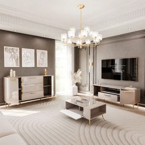 OBÝVACIA STENA / ZOSTAVA SANTINO NA NOŽIČKÁCH KAŠMÍR VYSOKÝ LESK