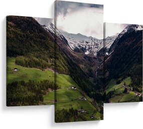 Obraz - Údolie pod horami (90x60 cm)