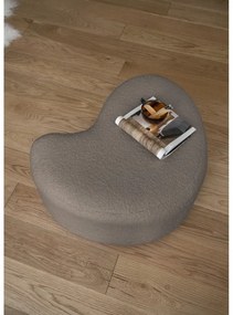 Hnedý taburet z textílie buklé Miuf – Miuform