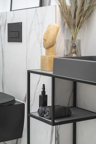 Deante Polica Correo Stone na konzolu alebo podstavec - modulárny systém - CBL S30B, sivá
