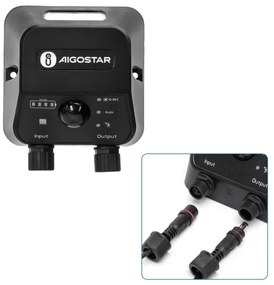 Aigostar - LED Solárny luster so senzorom 2xLED/70W/12V 12000 mAh 6500K pr. 12 cm