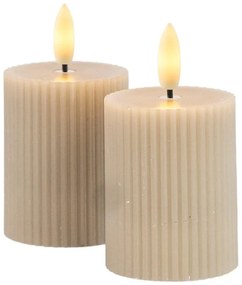 Sivé dobíjacie svetelné dekorácie v súprave 2 ks Smilla – Sirius