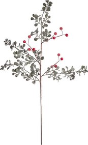 FLORISTA Vetvička s bobuľkami a trblietkami 53 cm