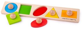 Bigjigs Baby Vkladacie puzzle tvary