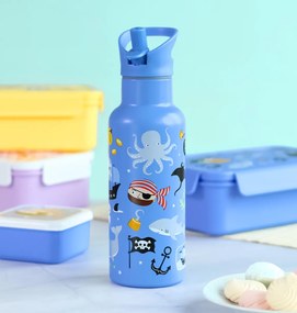 A Little Lovely Company - antikorová fľaša na pitie, 500 ml - piráti