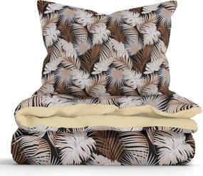 Bavlnené obliečky Renforcé – Taisa čierna/zlatá