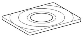 GROHE 37063000 - Ovládacie tlačidlo SURF 156 × 197 mm lesklý chróm