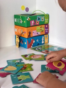 Puzzle Duo – Kde zvieratká bývajú (brlôžteky)