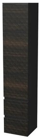 Kúpeľňová skrinka vysoká SAT Cube Way 32,5x163x33 cm hnedá mat CUBE3DV351DP2ZHP, 1 ks