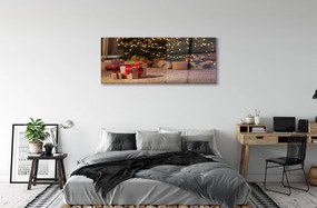 Obraz na akrylátovom skle Dary vianočný strom 120x60 cm