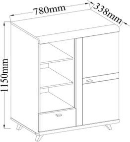 Nízka skrinka Bernie