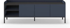 Modrý TV stolík 160x55x42 cm Adara – Marckeric