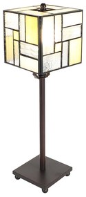 Stolná lampa Tiffany Cubio - 13*13*18 cm E14/max 1*25W