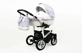Kombinovaný kočík Raf-pol Tropical - Pastel Flamingos (2-kombinácia)