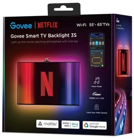 Govee - Backlight 3S Netflix TV 55-65" SMART LED podsvietenie RGBICW Wi-Fi + DO