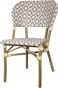 Vonkajšie bistro stolička La Rochelle s výpletom - 62*53*82 cm