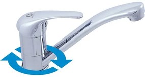 Umývadlová batéria RAV Slezák SÁZAVA s otočným ramienkom chróm SA015.5, 1 ks