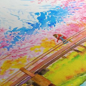 Obraz - Maľovaný pár, aquarel (150x105 cm)