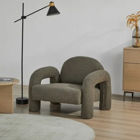 Kreslo SEDIA TEDDY BOUCLÉ hnedé 778155