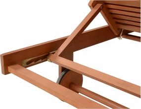 Drevené záhradné ležadlo v krémovo-prírodnej farbe San Diego – Garden Pleasure