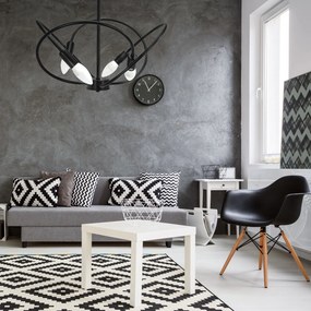 Toolight Toolight, stropné svietidlo 4xE27 APP1093-4C, čierna, OSW-04409