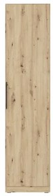 Šatníková skriňa MARO 51x213 cm dub artisan