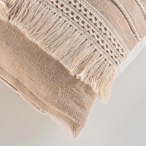 Dekoračný vankúš s prímesou juty 45x45 cm Cirrus – douceur d'intérieur