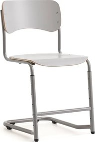 Študentská stolička ELEVATE, nastaviteľná výška: 460-520 mm, strieborná/šedá