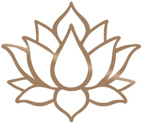 Nástenná dekorácia v zlatej farbe Wallity Lotus