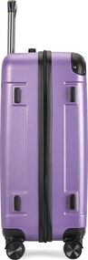 Kabínový kufor na 4 kolieskach 55x39x20cm ružovo fialová