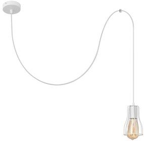 Luster na lanku TUBE LONG 1xE27/15W/230V biela