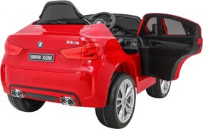 Ramiz Detské elektrické autíčko BMW X6M lakované - červené SUV + diaľkové ovládanie