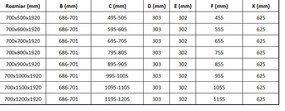 Mexen Lima sprchovací kút so skladacími dverami 70 x 100 cm, číre sklo-zlaty profil + sprchová vanička, 856-070-100-50-00-4010