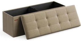 Taburet Soor s úložným priestorom béžový