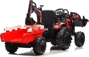 LEAN CARS Batériové rýpadlo SX2068 červené