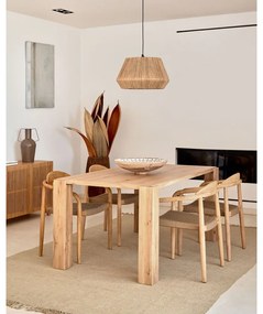 Jedálenský stôl v dekore duba 100x200 cm Deyanira – Kave Home