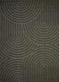 Šnúrkový obojstranný koberec Brussels 205689/10110 antracyt / krémový - Drobná chyba vo vzore koberca