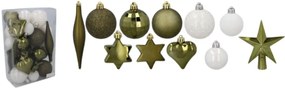 Vianočné gule 35ks Olive